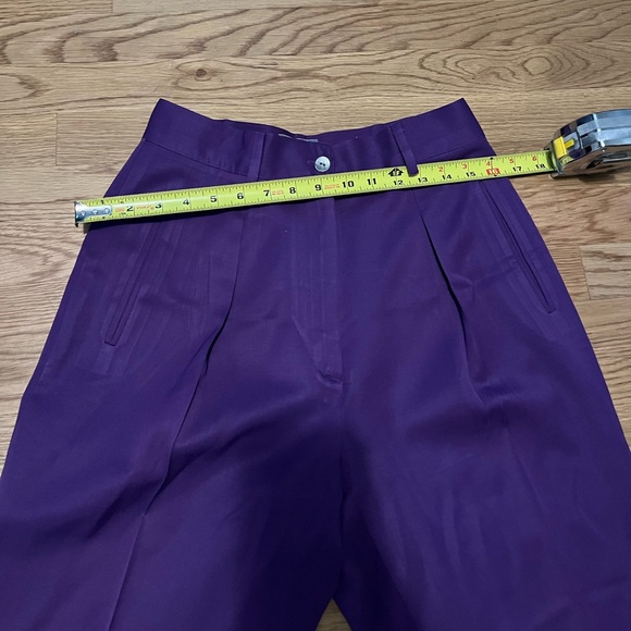 Vintage- 100% Wool- Point of View Nordstrom Brand- Purple Trousers- Sz 10 - Picture 4 of 7
